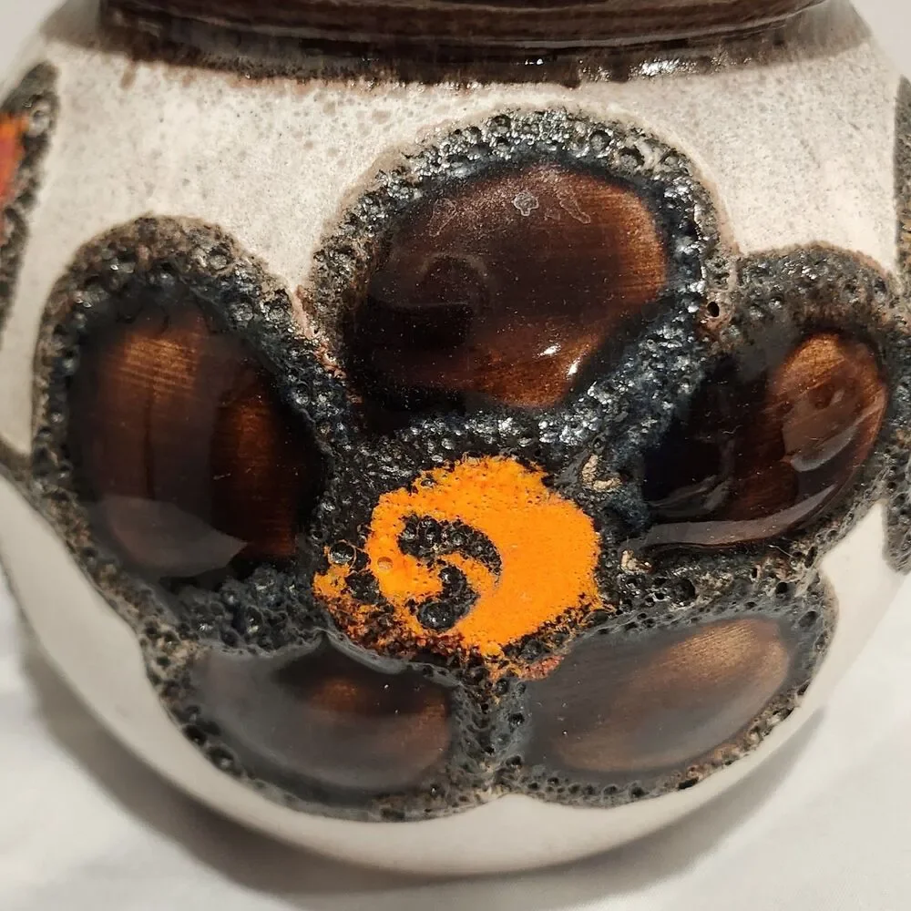 Vintage Scheurich 269-22 Wien Fat Lava Vase West Germany MCM 1970s 9